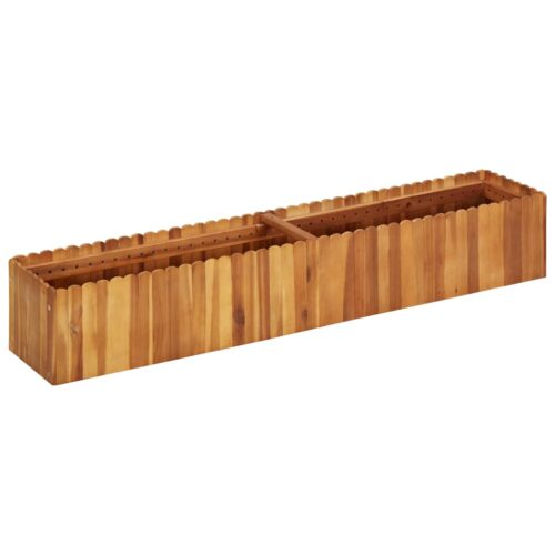 Garden Raised Bed 150x30x25cm Solid Acacia Wood