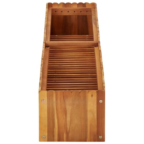 Garden Raised Bed 150x30x25cm Solid Acacia Wood - Image 4