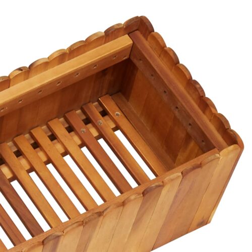 Garden Raised Bed 150x30x25cm Solid Acacia Wood - Image 6