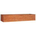Garden Raised Bed Rusty 240x80x45cm Corten Steel