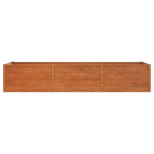 Garden Raised Bed Rusty 240x80x45cm Corten Steel - Image 4