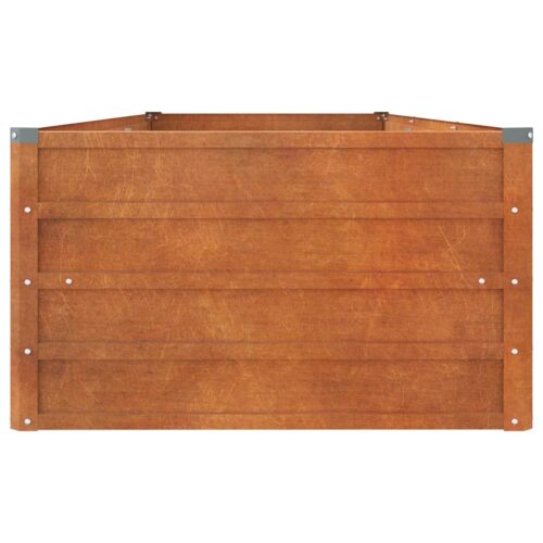 Garden Raised Bed Rusty 240x80x45cm Corten Steel - Image 5