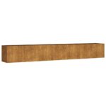Garden Raised Bed 280x40x40cm Corten Steel