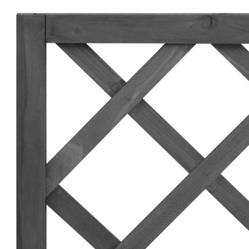 Garden Trellis Planter Black 70x30x135cm Solid Firwood - Image 5
