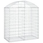 Arched Gabion Basket 100x50x100/120cm Galvanised Iron
