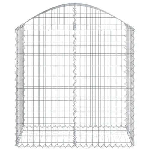 Arched Gabion Basket 100x50x100/120cm Galvanised Iron - Image 3