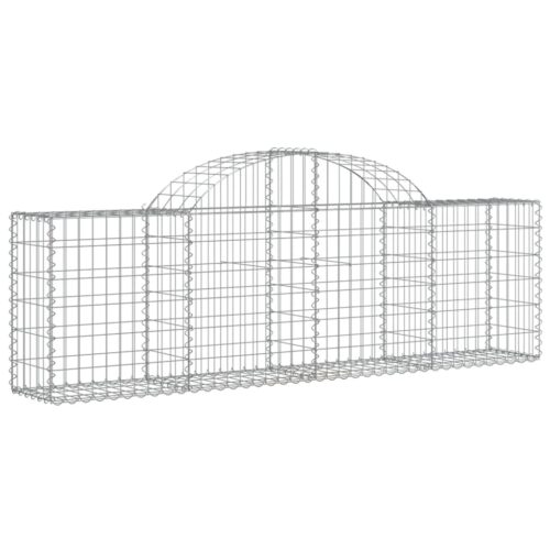 Arched Gabion Basket 200x30x60/80cm Galvanised Iron