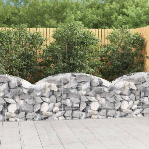 Arched Gabion Basket 150x50x60/80cm Galvanised Iron - Image 2