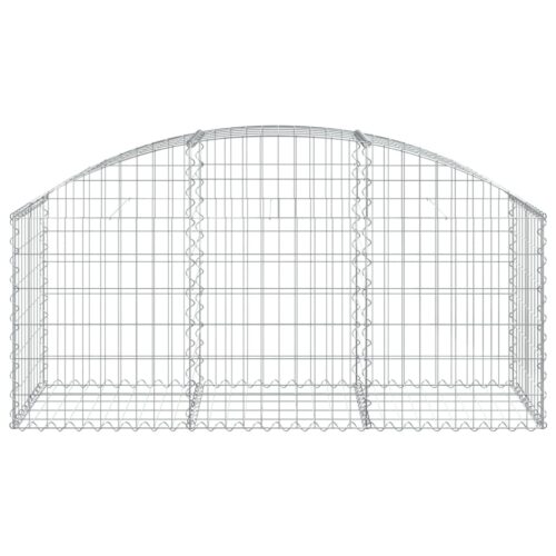 Arched Gabion Basket 150x50x60/80cm Galvanised Iron - Image 3