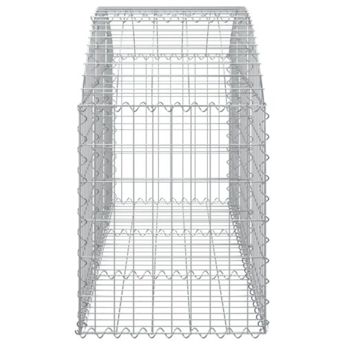 Arched Gabion Basket 150x50x60/80cm Galvanised Iron - Image 4