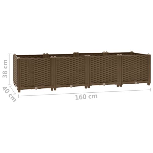 Raised Bed 160x40x38cm Polypropylene - Image 8