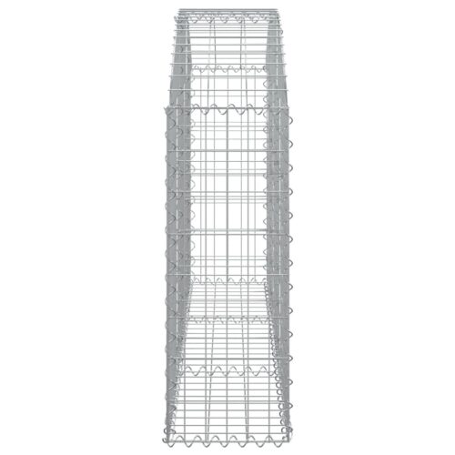 Arched Gabion Basket 150x30x80/100cm Galvanised Iron - Image 4