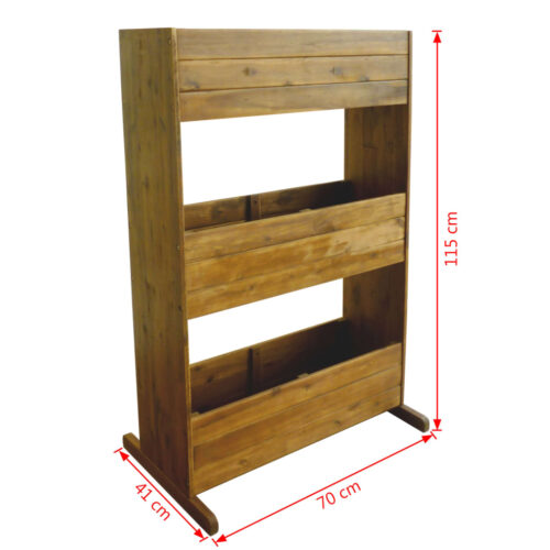 3-Tier Garden Raised Bed Solid Acacia Wood - Image 5