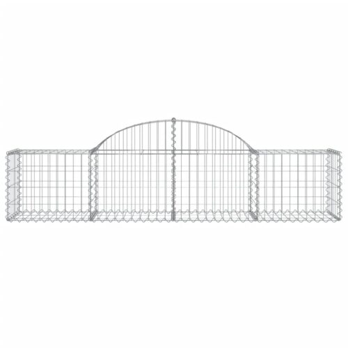 Arched Gabion Basket 200x50x40/60cm Galvanised Iron - Image 3