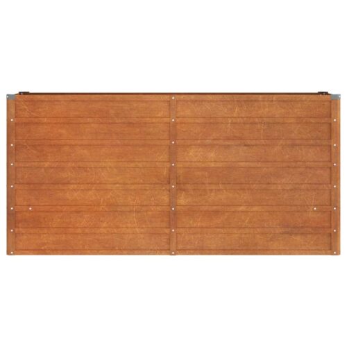 Garden Raised Bed Rusty 160x40x77cm Corten Steel - Image 4