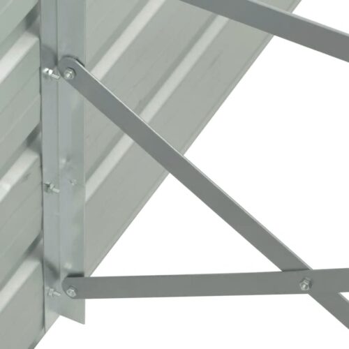 Raised Garden Bed 320x40x77cm Galvanised Steel Brown - Image 6