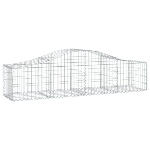 Arched Gabion Basket 200x50x40/60cm Galvanised Iron