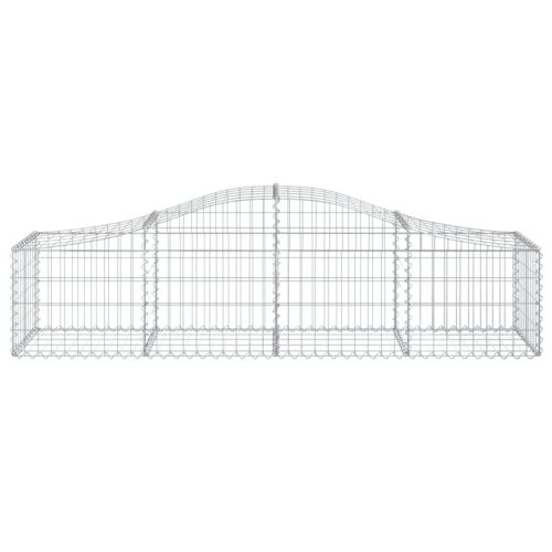Arched Gabion Basket 200x50x40/60cm Galvanised Iron - Image 3