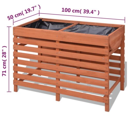 Planter 100x50x71cm Wood - Image 5
