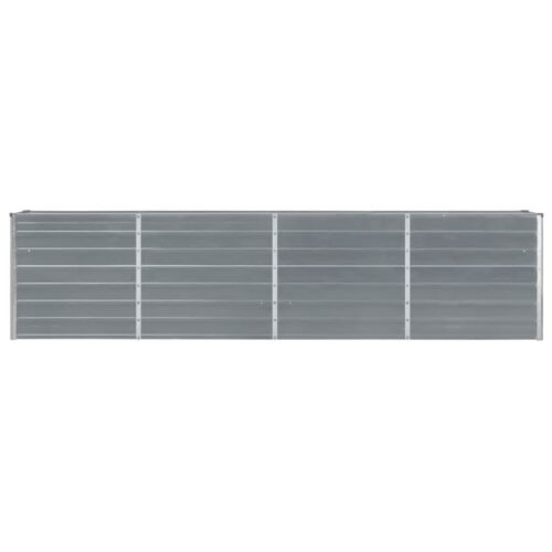 Raised Garden Bed Galvanised Steel Grey Herb Veggies Box Pot Planter 320x40x77cm - Image 3