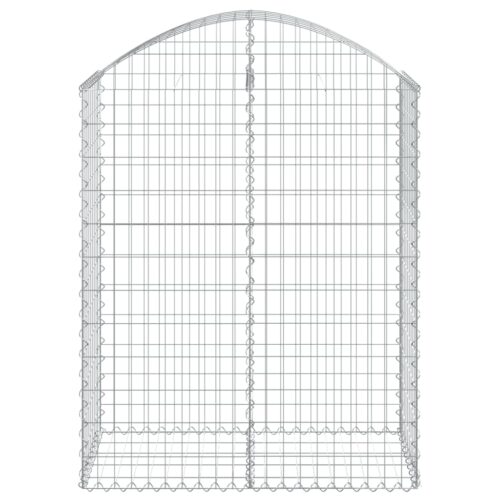 Arched Gabion Basket 100x50x120/140cm Galvanised Iron - Image 3