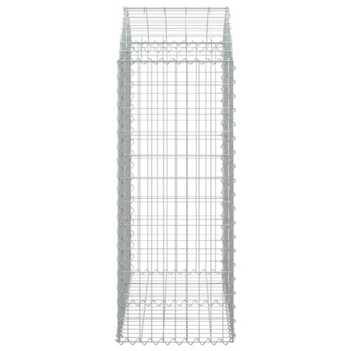 Arched Gabion Basket 100x50x120/140cm Galvanised Iron - Image 4