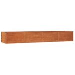 Garden Raised Bed Rusty 320x80x45cm Corten Steel