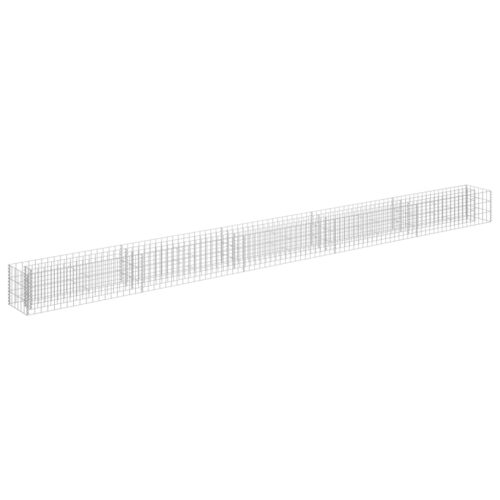 Gabion Raised Bed Galvanised Steel 450x30x30cm Fence Wire Wall Cage