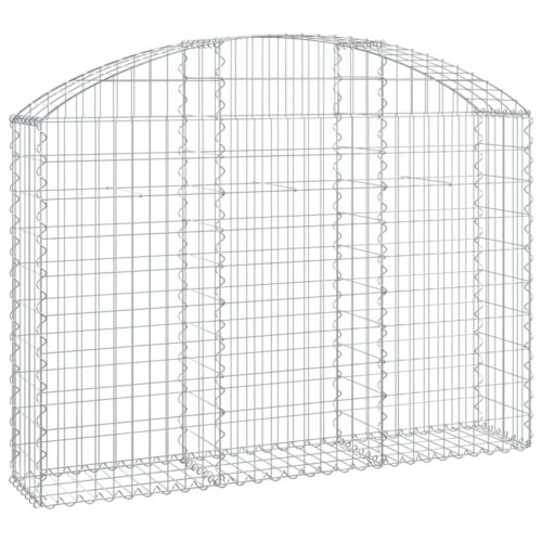 Arched Gabion Basket 150x30x100/120cm Galvanised Iron