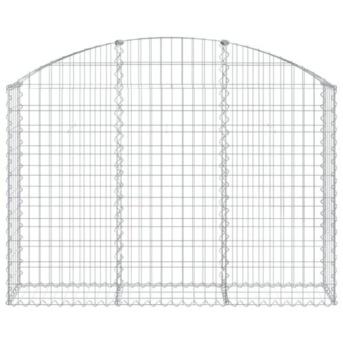Arched Gabion Basket 150x30x100/120cm Galvanised Iron - Image 3