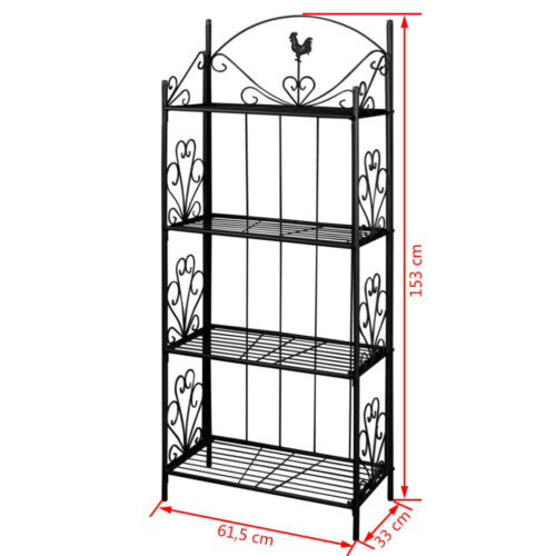 Plant Rack Square Black - Image 4