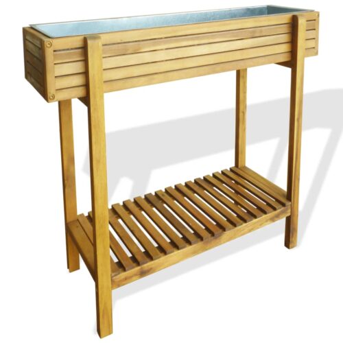 Raised Garden Raised Bed Solid Acacia Wood Zinc - Image 2