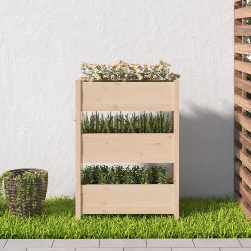 Planter 77x25x104.5cm Solid Wood Pine - Image 3
