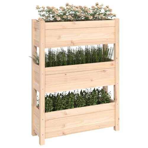 Planter 77x25x104.5cm Solid Wood Pine - Image 4