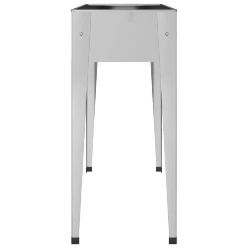 Garden Planters 2pcs Galvanised Steel - Image 7