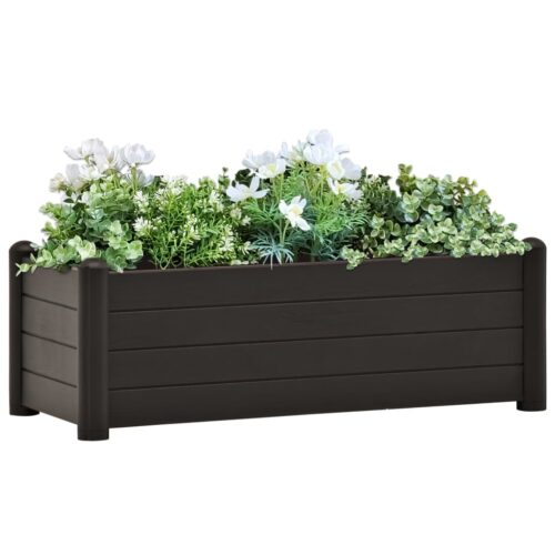 Garden Raised Bed PP Anthracite 100x43x35cm - Image 2