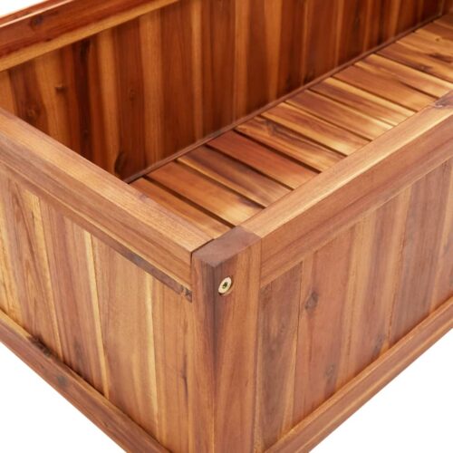 Raised Bed with Trellis 85x38x150cm Solid Acacia Wood - Image 6