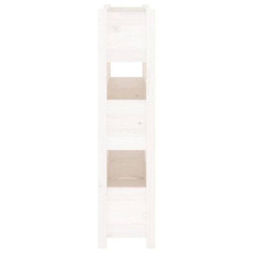 Planter White 77x25x104.5cm Solid Wood Pine - Image 6