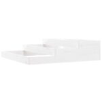 Planter White 107x107x27cm Solid Wood Pine