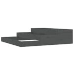 Planter Grey 107x107x27cm Solid Wood Pine