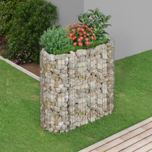 Gabion Raised Bed Galvanised Iron 120x50x100cm - Image 2