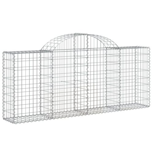 Arched Gabion Basket 200x30x80/100cm Galvanised Iron