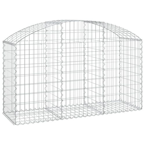 Arched Gabion Basket 150x50x80/100cm Galvanised Iron