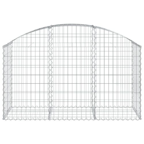 Arched Gabion Basket 150x50x80/100cm Galvanised Iron - Image 3