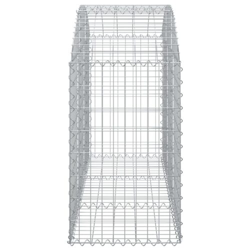 Arched Gabion Basket 150x50x80/100cm Galvanised Iron - Image 4