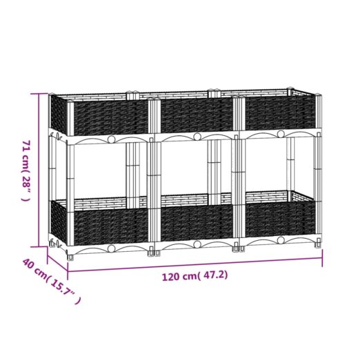 Raised Bed 120x40x71cm Polypropylene - Image 6