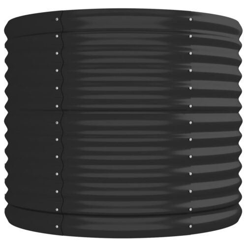 Garden Raised Bed Powder-Coated Steel 296x80x68cm Anthracite - Image 4