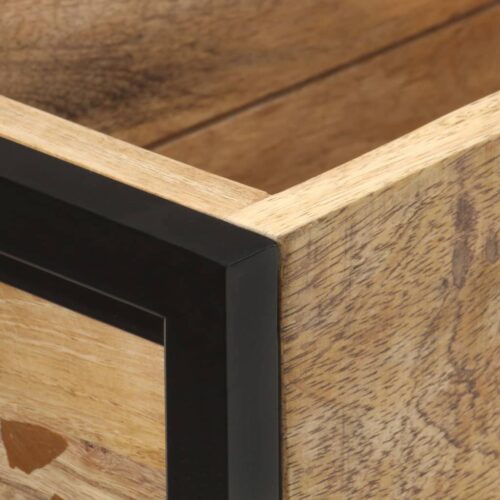 Planter 90x20x68cm Rough Mango Wood - Image 4