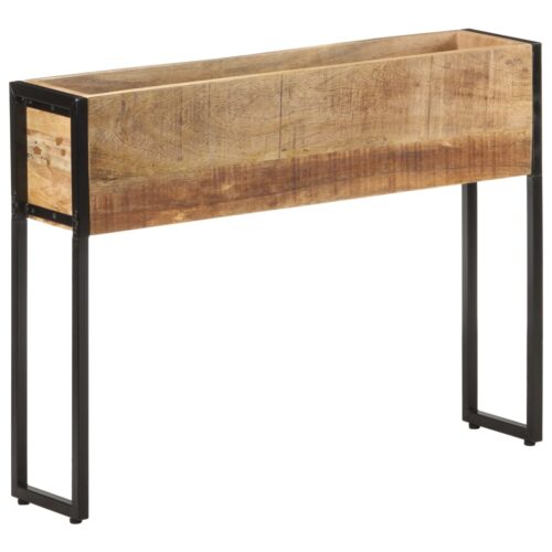 Planter 90x20x68cm Rough Mango Wood - Image 6