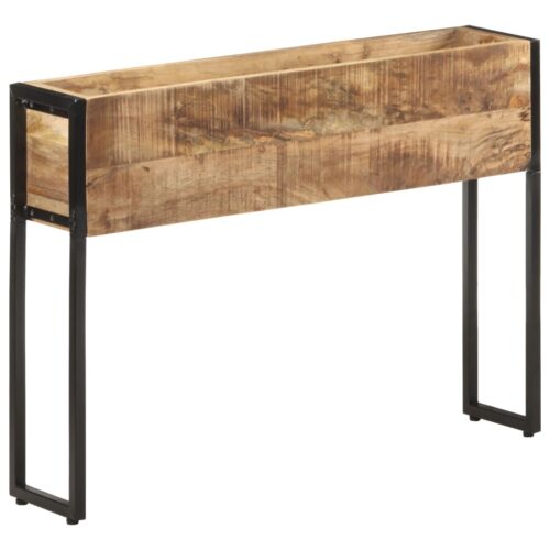 Planter 90x20x68cm Rough Mango Wood - Image 9
